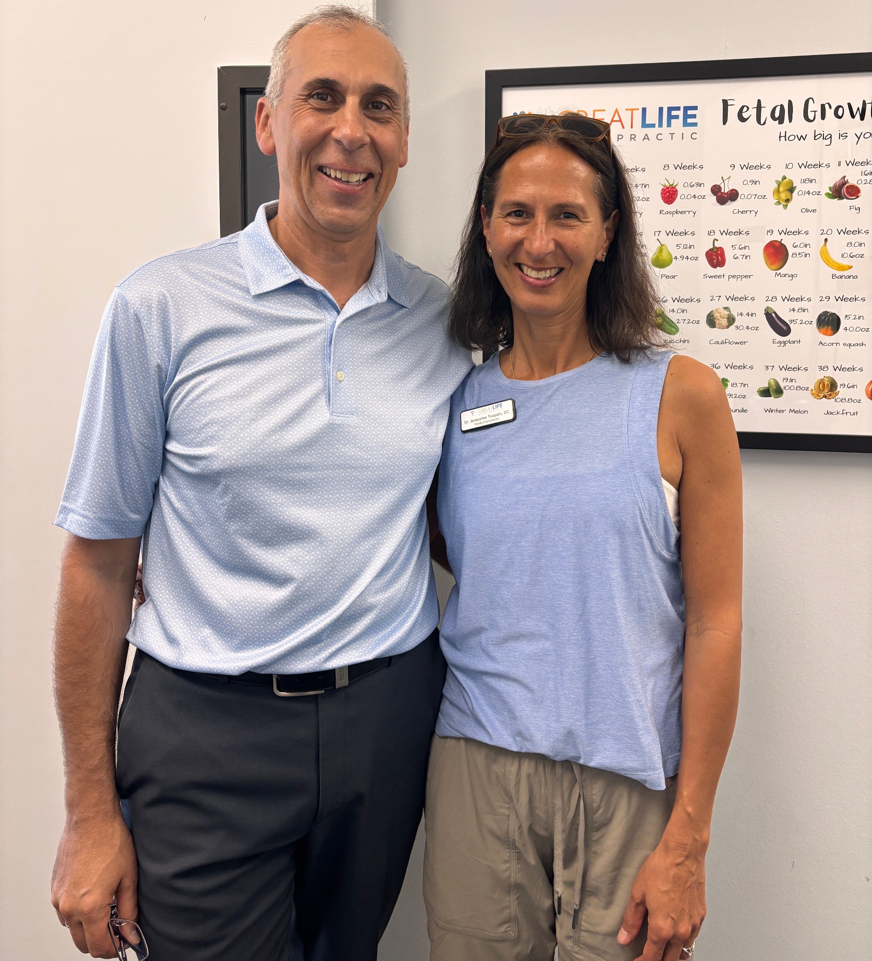 Dr. Gus and Dr. Jacqueline Tsiapalis at Great Life Chiropractic